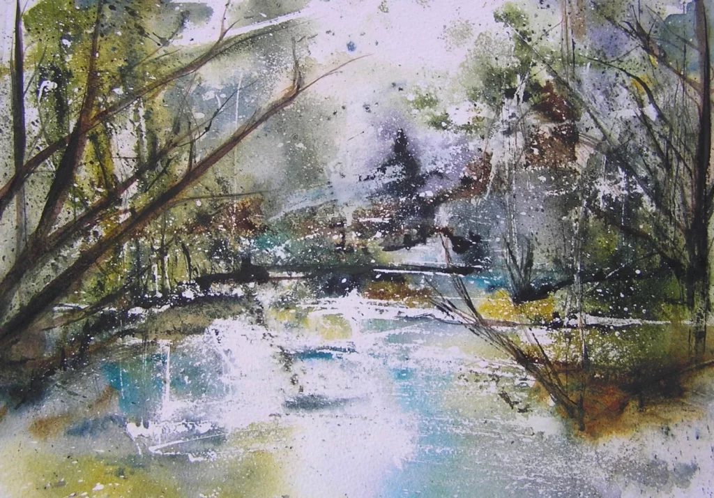 Titchfield Canal (mixed media)