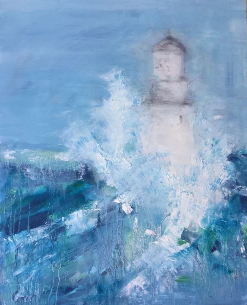 Stormy Lighthouse (oil)