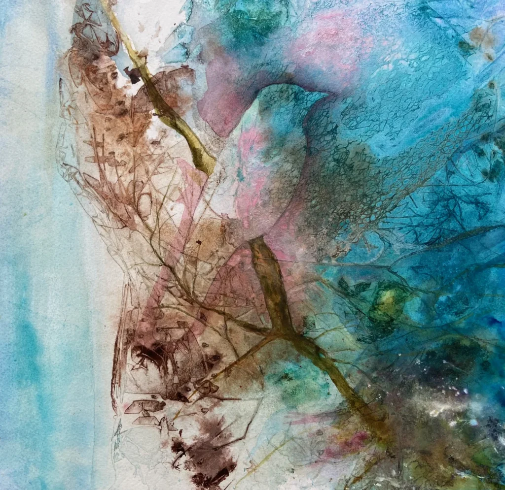 Misty Morning (mixed media)