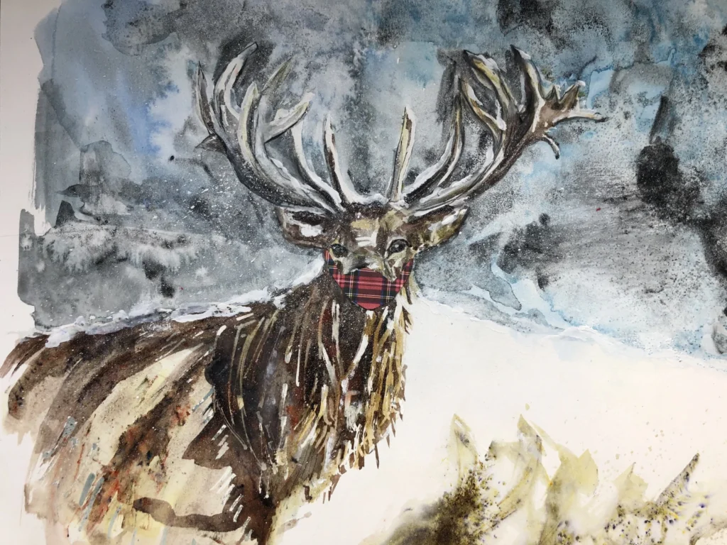Loch Doon (mixed media)