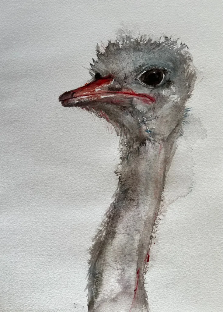 Cheeky (mixed media)