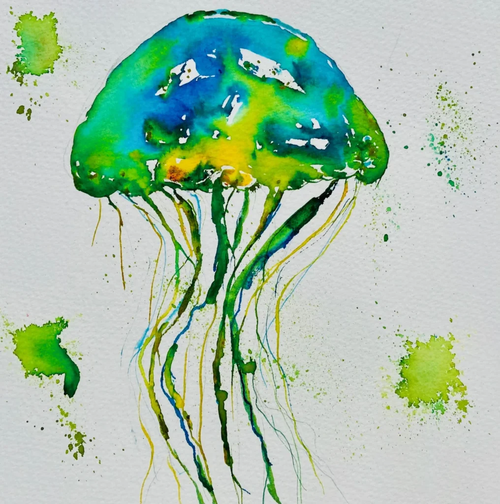 Jenny Jellyfish (watercolour)